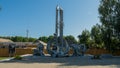 Exclusion Zone. Ukraine. Pripyat. August 26, 2019. Monument Prometheus Chernobyl