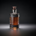 exclusive authors handmade design of Bottle for premium alcohol. Ideal for mock-up of whisky, brandy, cognac or rum