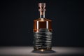 exclusive authors handmade design of Bottle for premium alcohol. Ideal for mock-up of whisky, brandy, cognac or rum