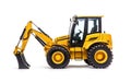 Exclusive Backhoe on White Background
