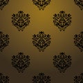 Exclusive black baroque pattern