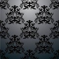 Exclusive black baroque pattern