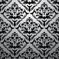 Exclusive black baroque pattern