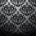 Exclusive black baroque pattern