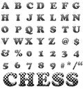 Exclusive collection letters with chess square