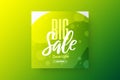 Exclusive bstract big sale vector banner design template. Special offer discount social media promotion illustration layout. Royalty Free Stock Photo