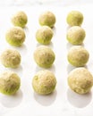 Exclusive handcrafted matcha green chocolate candy Royalty Free Stock Photo