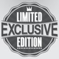 Exclusive limited edition retro label, vector illustration Royalty Free Stock Photo