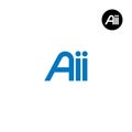 AII Logo Letter Monogram Design Royalty Free Stock Photo