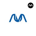 Letter AUA Monogram Logo Design