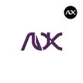 Letter AUX Monogram Logo Design