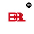 Letter BBL Monogram Logo Design Royalty Free Stock Photo