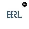 ERL Logo Letter Monogram Design Royalty Free Stock Photo