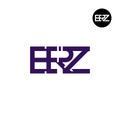 ERZ Logo Letter Monogram Design Royalty Free Stock Photo