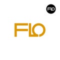 FLO Logo Letter Monogram Design Royalty Free Stock Photo