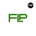 FLP Logo Letter Monogram Design Royalty Free Stock Photo