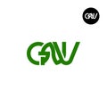 Letter GNV Monogram Logo Design Royalty Free Stock Photo