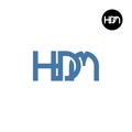 Letter HDM Monogram Logo Design Royalty Free Stock Photo