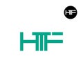 HTF Logo Letter Monogram Design Royalty Free Stock Photo