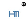 HTI Logo Letter Monogram Design Royalty Free Stock Photo