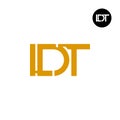 Letter LDT Monogram Logo Design Royalty Free Stock Photo
