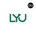 LYU Logo Letter Monogram Design Royalty Free Stock Photo