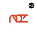 Letter MOZ Monogram Logo Design