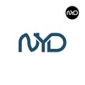 NYD Logo Letter Monogram Design Royalty Free Stock Photo