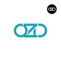 OZD Logo Letter Monogram Design Royalty Free Stock Photo