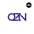 OZN Logo Letter Monogram Design Royalty Free Stock Photo