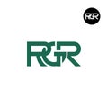 Letter RGR Monogram Logo Design Royalty Free Stock Photo