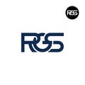 Letter RGS Monogram Logo Design Royalty Free Stock Photo