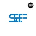 SEF Logo Letter Monogram Design Royalty Free Stock Photo