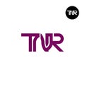 Letter TNR Monogram Logo Design Royalty Free Stock Photo