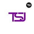 Letter TSJ Monogram Logo Design