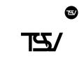 Letter TSV Monogram Logo Design Royalty Free Stock Photo
