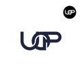 Letter UOP Monogram Logo Design Royalty Free Stock Photo