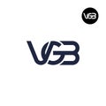Letter VGB Monogram Logo Design Royalty Free Stock Photo