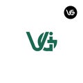 Letter VGi Monogram Logo Design Royalty Free Stock Photo