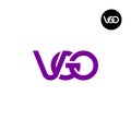 Letter VGO Monogram Logo Design Royalty Free Stock Photo