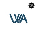 Letter VVA or WA Monogram Logo Design