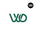 Letter VVO or WO Monogram Logo Design