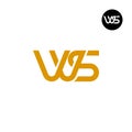 Letter VVS or WS Monogram Logo Design Royalty Free Stock Photo