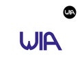 WIA Logo Letter Monogram Design Royalty Free Stock Photo
