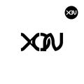 Letter XON Monogram Logo Design Royalty Free Stock Photo