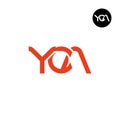 YCA Logo Letter Monogram Design Royalty Free Stock Photo