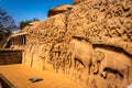 Exclusive Monolithic Rock Carved- Arjuna penance is UNESCOs World Heritage Site located at Mamallapuram in Tamil Nadu