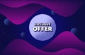 Exclusive offer. Sale price sign. Vector