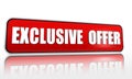 Exclusive offer red banner