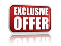 Exclusive offer red banner